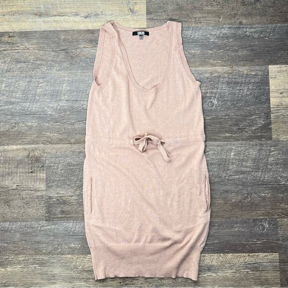 ASOS pink scoop neck knit sweater mini dress size XXS B90 - Picture 1 of 3